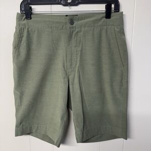 Faherty All Day Shorts Performance Drawstring Chino Olive Green Men Size 29 EUC